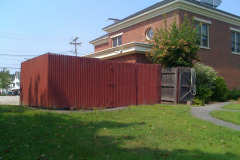 Existing dumpster area.