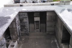 The view before installing the appliances.