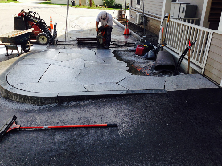 maine granite patio